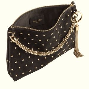 Jimmy Choo Callie Embellished Suede Shoulder Bag